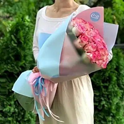 21 Pink Roses to Istanbul