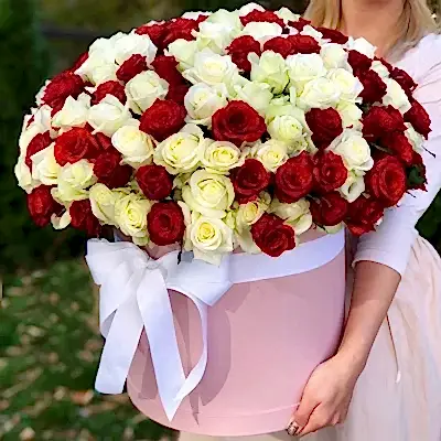 201 roses in box to Istanbul